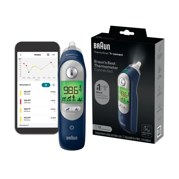 ميزان الحرارة الأذني الذكي Braun ThermoScan 7+ Connect (IRT6575) مع تطبيقه