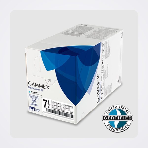 Ansell GAMMEX Non-Latex PI sterile surgical gloves, dispenser box