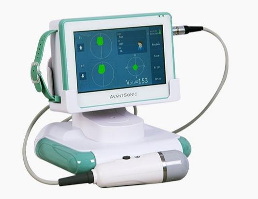 AvantSonic Z5, Z3 and AS-2 Portable 3D Bladder Scanners 3 AvantSonic Z3 bladder scanner with 7 inch screen mounted on its probe cradle base