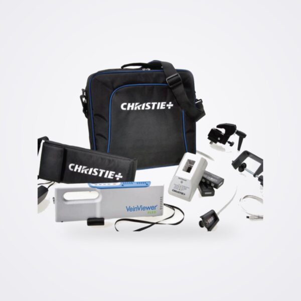 VeinViewer Flex handheld vein illuminator with batteries, charger, S Mount clamps and carry cases
