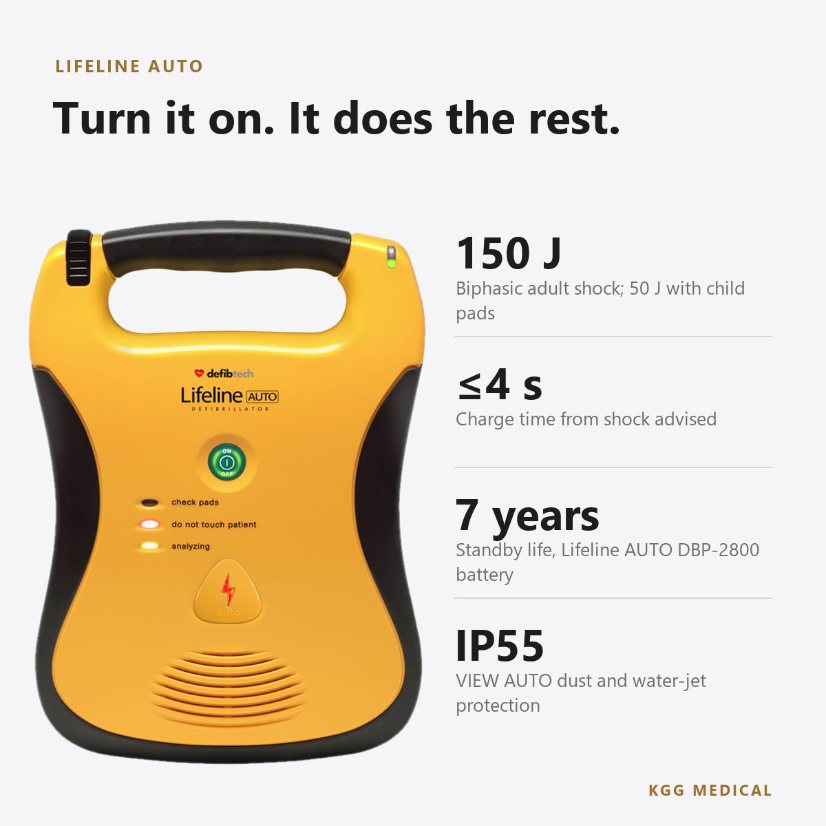 جهازا إزالة الرجفان الخارجي الآلي بالكامل Defibtech Lifeline AUTO وLifeline VIEW AUTO 2 أبرز مواصفات Lifeline AUTO