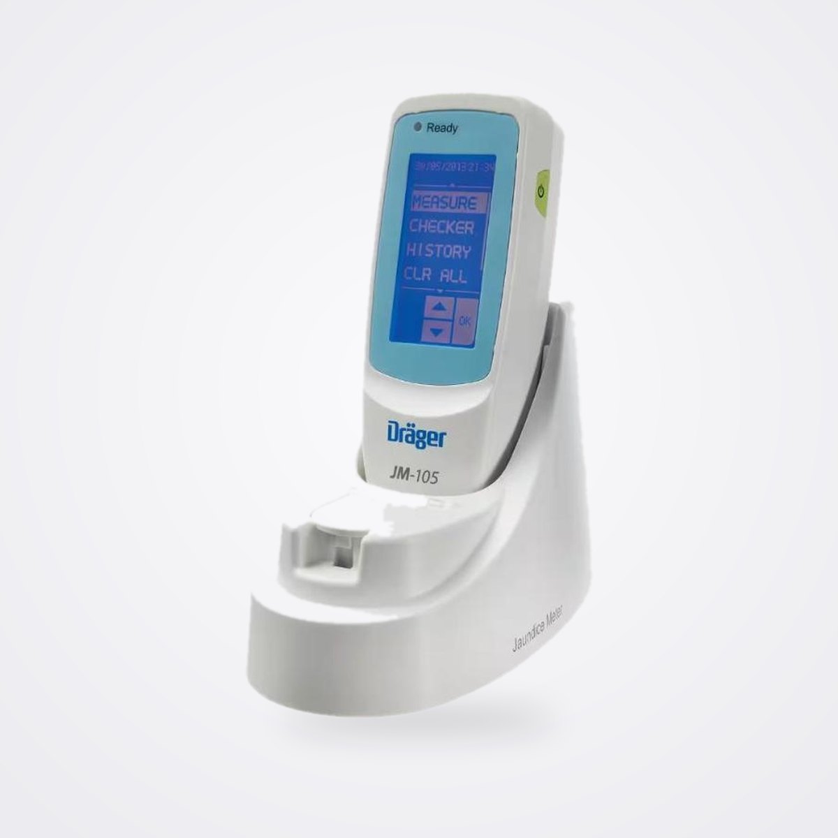 Dräger Jaundice Meter JM-105 Transcutaneous Bilirubinometer 1 Dräger Jaundice Meter JM 105 in its docking station