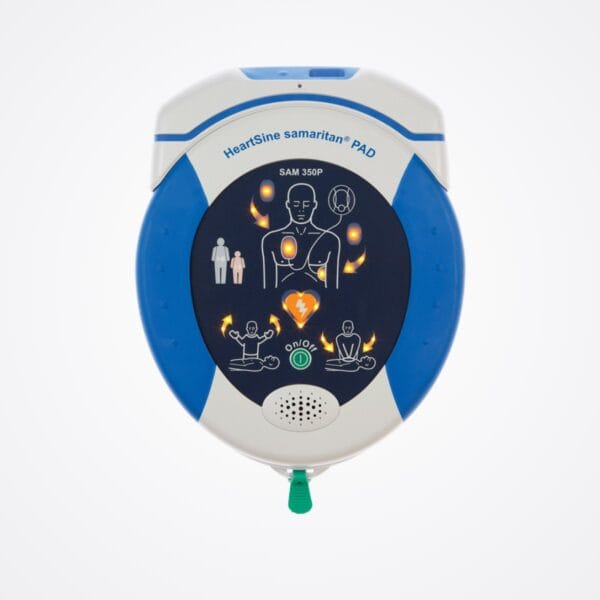 HeartSine samaritan PAD 350P semi automatic AED, front view