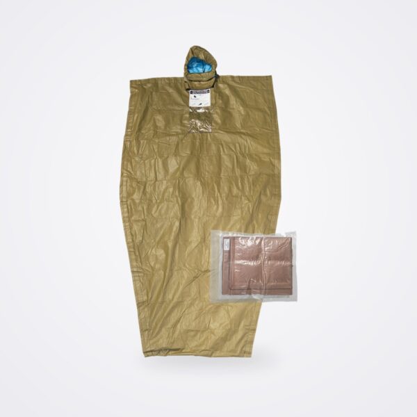 NAR HPMK heat-reflective shell with hood laid flat beside the sealed self-heating liner