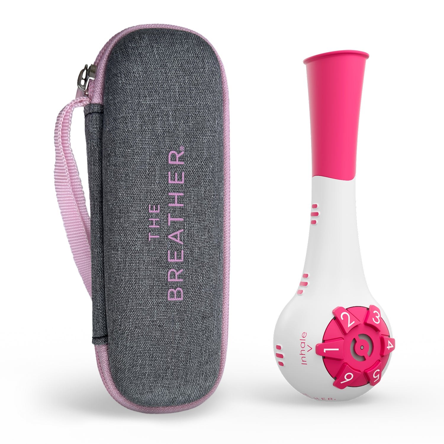 PN Medical The Breather Inspiratory and Expiratory Muscle Trainer 3 The Breather respiratory muscle trainer in pink