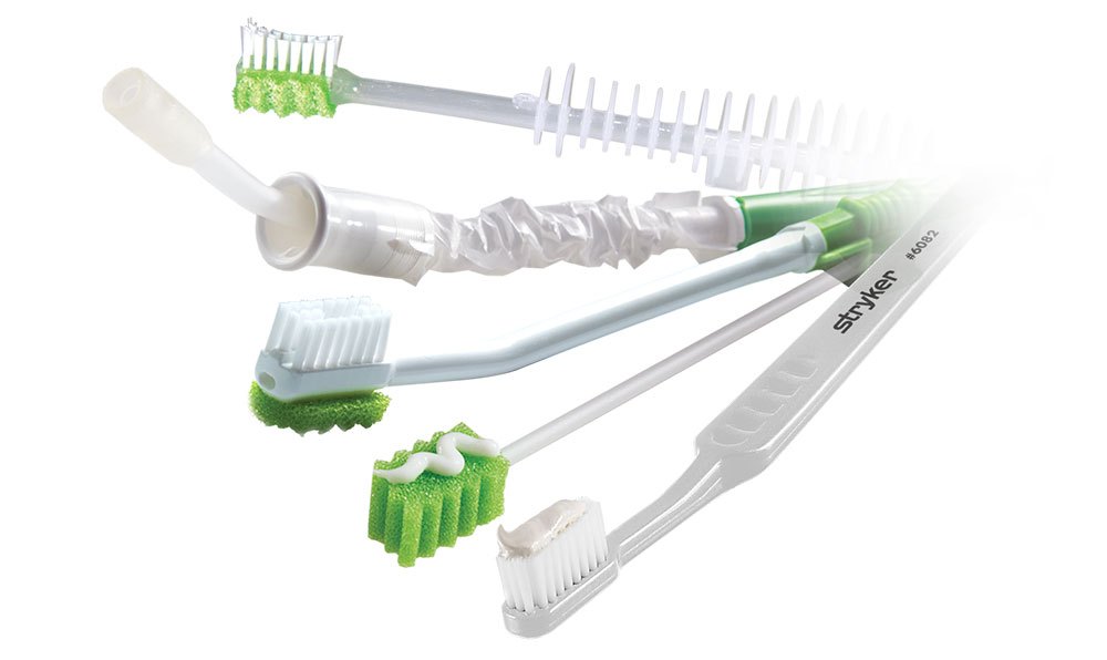 Sage Q-Care Oral Cleansing and Suctioning System for Ventilated Patients 4 Sage suction toothbrush, suction swab, Yankauer and oral care tools