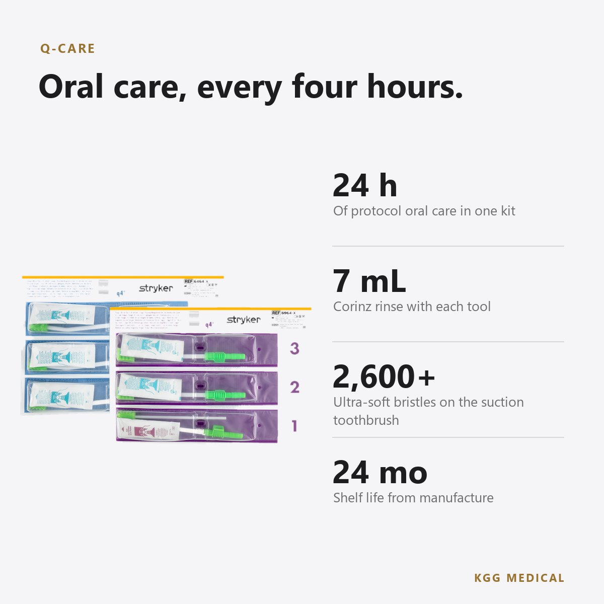 Sage Q-Care Oral Cleansing and Suctioning System for Ventilated Patients 2 Q Care key specifications
