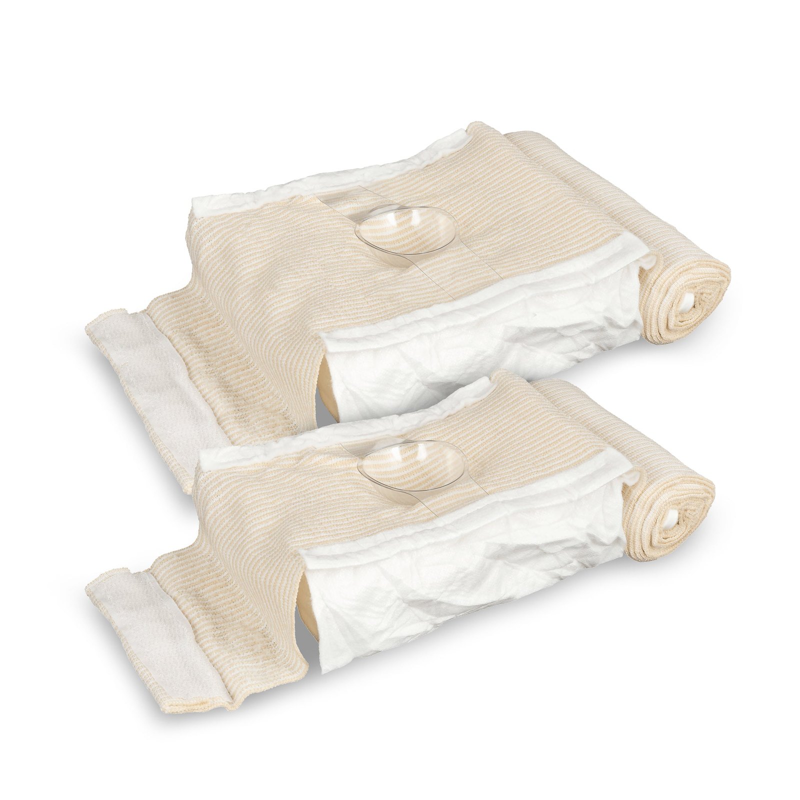 TacMed Solutions OLAES Modular Bandage Trauma Dressing 4 OLAES Modular Bandage 6 inch and 4 inch packs side by side