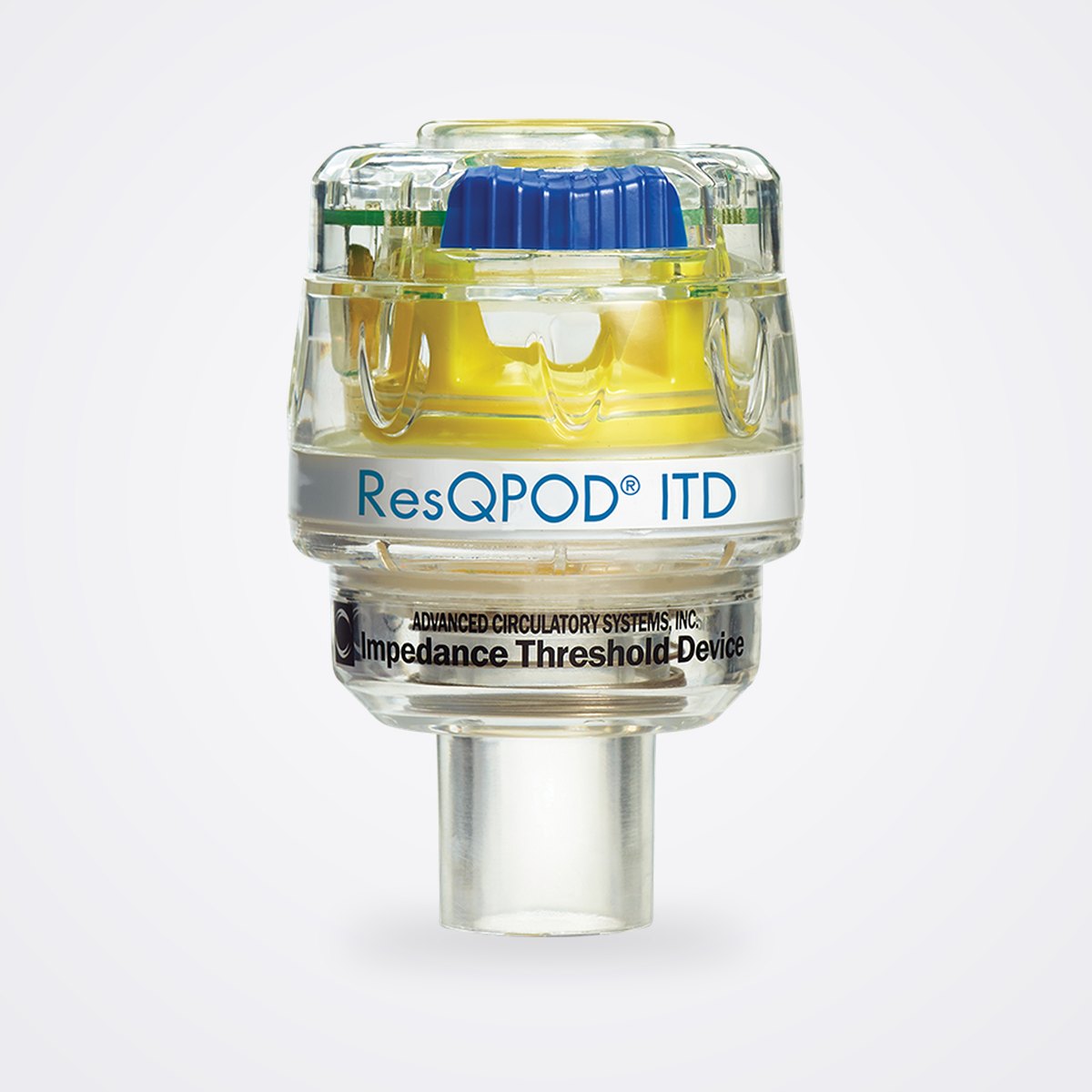 ZOLL ResQPOD ITD Impedance Threshold Device for CPR 1 ZOLL ResQPOD impedance threshold device with timing lights, shown upright